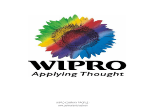 Wipro Company Profile - PPT -2 New!