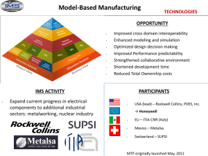 9. IMS Model Based Manufacturing MTP
