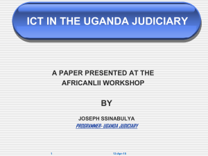 Uganda_Judiciary ICT Service Catalogue