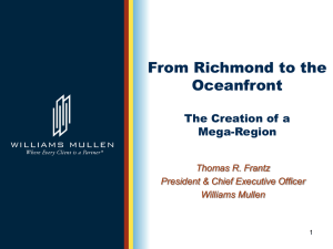 From Richmond to the Oceanfront The Creation of a Mega