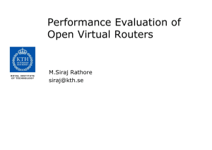 Performance Evaluation of Open Virtual Routers