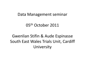 Data Management - Cardiff University