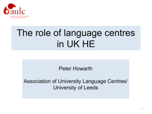 New to Teaching - Association of University Language Centres