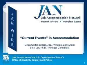 Current Events - Job Accommodation Network
