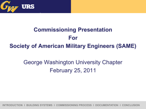 introduction i building systems i commissioning