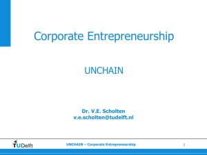 Victor Scholten Corporate Entrepreneurship - Unchain-vu