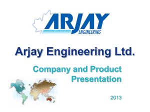 Arjay Company and Product Presentation 2013