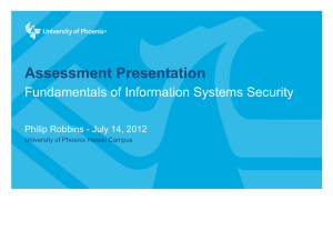 Fundamental of Information Systems Security