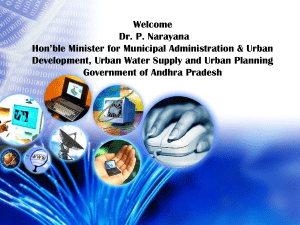 eSuvidha project - Commissioner & Director of Municipal