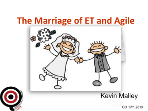 The Marriage of Exploratory Testing and Agile Concepts
