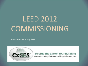 LEED 2012 COMMISSIONING