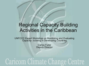 Regional Capacity Building Activities in the Caribbean