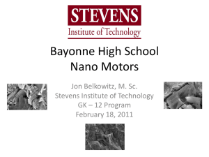 Nano Motors - Stevens Institute of Technology