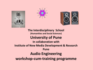 sound engineering - Institute of New Media Development and