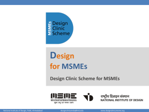 Presentation on MSME Design Clinic Scheme by National
