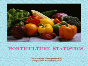 Horticulture Statistics - National Horticulture Mission