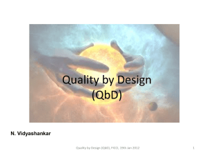 Quality by Design (QbD)