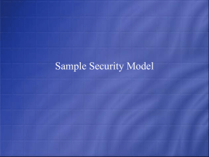 Sample PowerPoint – Security Model