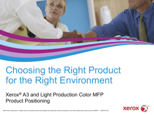 Xerox ® Color C60/C70 Printer