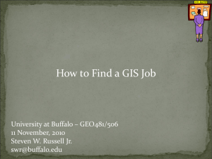 How to Get a GIS Job? - University at Buffalo