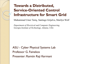 Towards a Distributed, Service-Oriented Control Infrastructure for