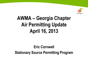 Eric Cornwell - GA Air Permitting Update