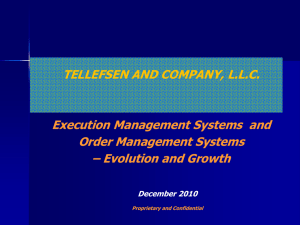 Execution Management Systems and Order Management