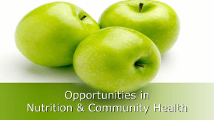 Career Pathways - Nutrition For A Changing World