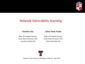 Network Vulnerability Scanning - Texas Tech University Departments