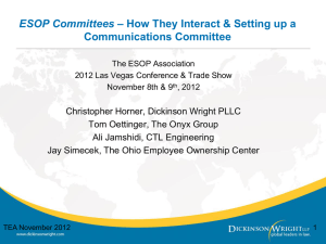ESOP Committees - Dickinson Wright