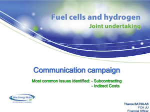 Communication campaign - Subcontracting and Indirect costs