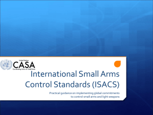 International Small Arms Control Standards (ISACS)