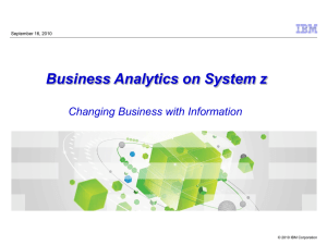 IBM Smart Analytics System 9600