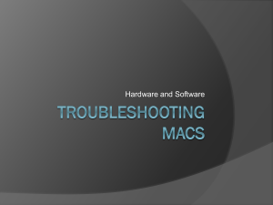 Troubleshooting Macs