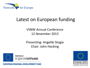 The Latest News on European Funding