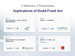 Dodd-Frank Impact on LOS