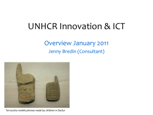 UNHCR Innovation & ICT - Profiling and Assessment Resource Kit