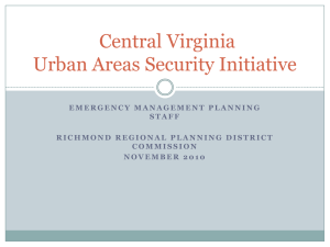 The Central Virginia Urban Area Security Initiative