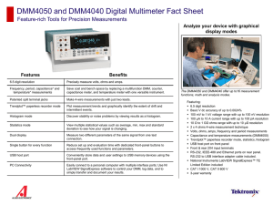 DMM4050/DMM4040 Fact Sheet