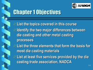 Introduction To Die Casting - North American Casting Corporation