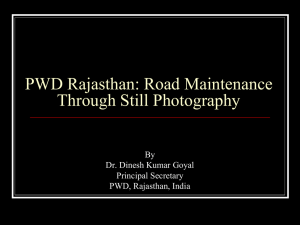 Road Photography- Project Inception
