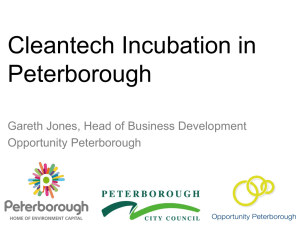EnviroCluster Peterborough - Cleantech Incubation Europe