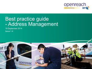 Best Practice Guide - Address Management Issue 1.4