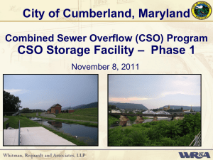 CSO Storage Facility at the Waste Water Treatment Plant