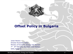 Why Offsets Are Important for Bulgaria?