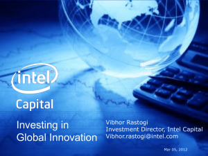 Presentation Vibhor Rastogi: Investing in Global Innovation