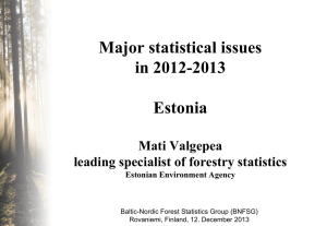 Quality aspects of forestry statistics