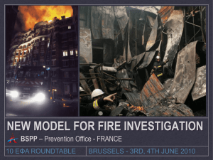 6 Olivier Gaudard - New Model For Fire Investigation In France