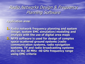 Radio Networks Design & Frequency Planning Software