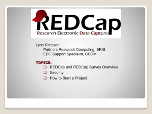 REDCap (Research Electronic Database Capture)